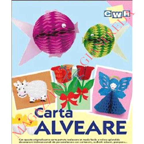 CARTA ALVEARE 25 X 34 CM.CONFEZIONE 5 FG. COLORI ASSORTITI